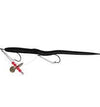 Creme Scoundrel Weedless Worm 6" Black