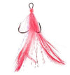 Mustad Dressed Treble Hooks 2ct Red Size 4