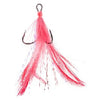 Mustad Dressed Treble Hooks 2ct Red Size 4