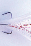 Mustad Dressed Treble Hooks 2ct White Size 2