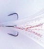 Mustad Dressed Treble Hooks 2ct White Size 6