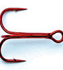 Mustad Ultra Point Treble Hook Red 11ct Size 2