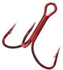 Mustad Treble Triple Grip Red 10ct Size 4