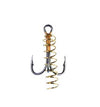 Eagle Claw Treble Hook w/Spring 3ct Size 4