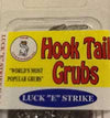 Luckie Strike Curl Tail Grub 3" 10ct Smoke Glitter