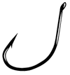 Gamakatsu Drop Shot Hook Black Size 4 6ct