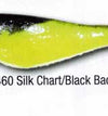 Luckie Strike Shad Minnow MC 5" 10ct Silk Chart/Black Back