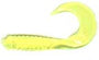 Action Bait 3" Curly Grubs 25pk Chartreuse