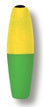 Betts Mr.Crappie Slippers Weighted 2.00" 2ct Cigar Yellow/Green