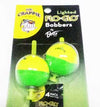 Betts Mr.Crappie Flo Glo 1.25" Round 2ct Yellow/Green