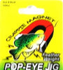 Leland Pop Eye Jig 1/32 2ct Black/White-Black