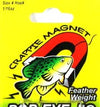 Leland Pop Eye Jig 1/64 2ct Black/Chartreuse