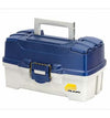 Plano 2-Tray Tackle Box Blue Metallic/Off White