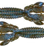 Strike King Rodent 4" 6ct 6pk Blue Craw Red Flake