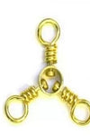 HT Brass 3-Way Swivel 12ct Size 3 EACH