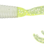 Big Bite Triple Tip Grub 2" 10ct White/Chartreuse Shiner