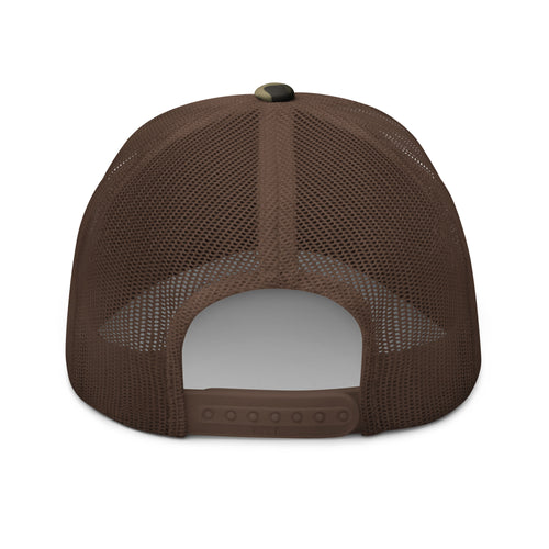 Boat Launch USA Orange Mud Boat-Camouflage Trucker Hat