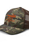 Boat Launch USA Orange Mud Boat-Camouflage Trucker Hat