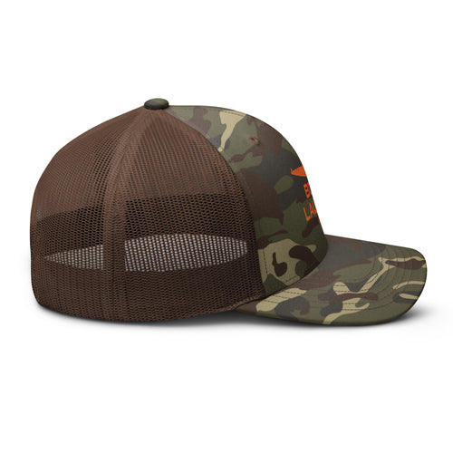 Boat Launch USA Orange Mud Boat-Camouflage Trucker Hat