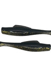 Brackish Bomber Swimbait - Black and Clear Gold Flake - 3-1/4 Inch - 6pk